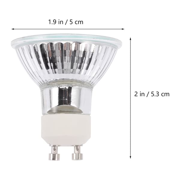 50W GU10 Halogen erstatningspære for lysvarmer, voksbrenner, varmhvit 120V