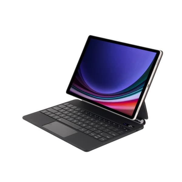 Nahkakotelo magneettisella Bluetooth-näppäimistöllä Samsung Galaxy Tab S9 FE:lle