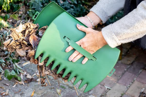 Løvskuffer Sett med 2, Hagehakke i plast for løv, 34x26 cm