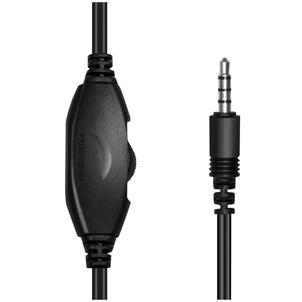 PC-headset stereo med mikrofon, 3,5 mm jackstik, on-ear, sort