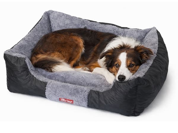 Blød hundeseng sofa, plys kæledyrssofa, vaskbart betræk, mellemstore til store hunde Large