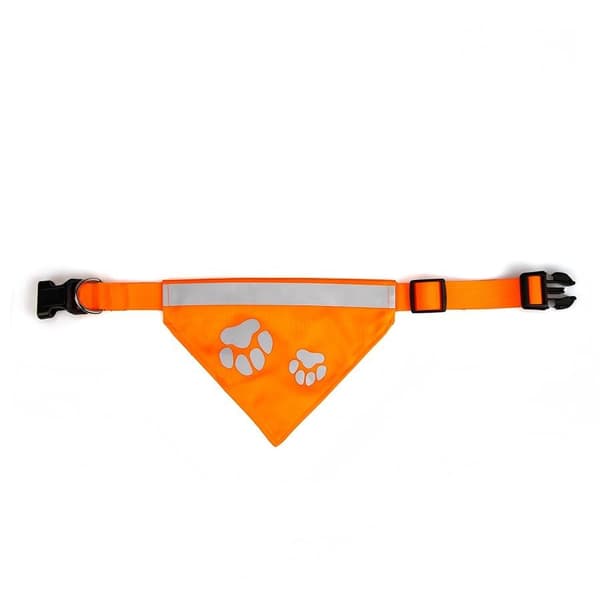 Reflekterande husdjursscarf, justerbar passform, storlek M, säkerhetshundbandana