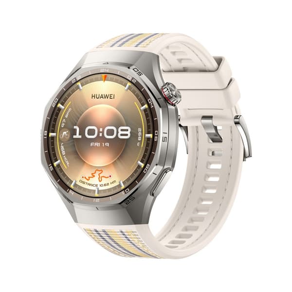 Silikonarmband kompatibelt med Huawei GT6 Pro 46mm, tryckknappsstil, Starlight
