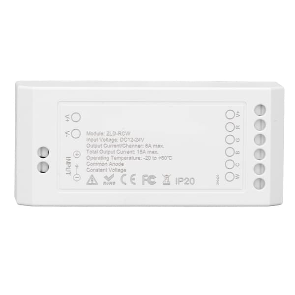 Zigbee LED-nauhaohjain, RGB+CW, DC12-24V, älykoti, sovellusohjaus