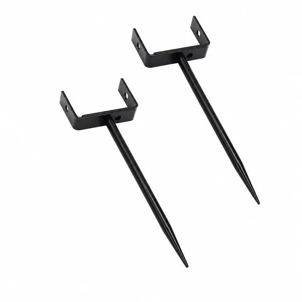 Regnvattenstuprörsfäste, kraftigt justerbart, rostfritt, 2-pack, svart
