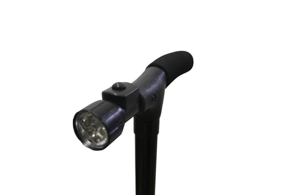 Ergonomisk LED-spaserstokk, lett turstav