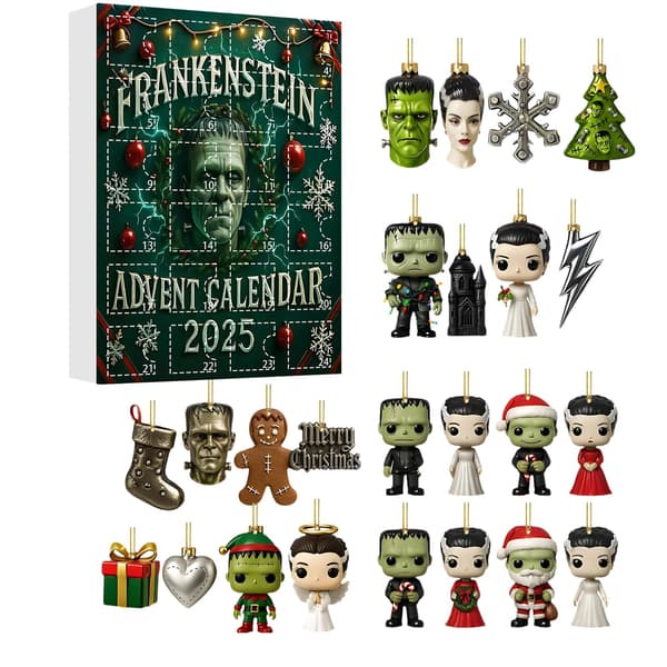 Akryl juletræspynt, ønske, blind box-ornament, 24-stks sæt