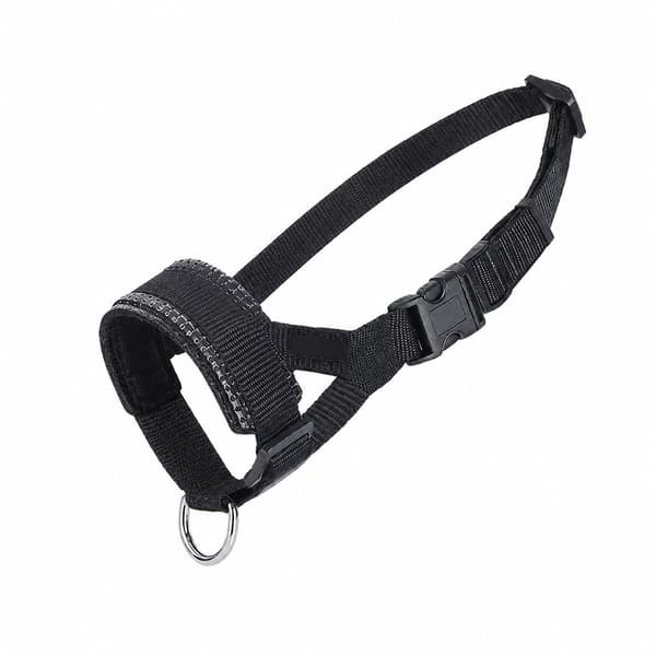 Hundemundkurv, Sort, Nylon, Justerbar, Størrelse S, Anti-bid Gøen S