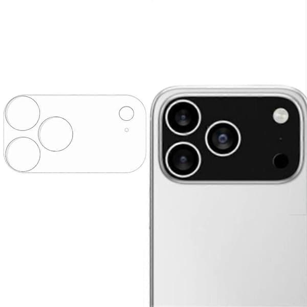 Kompatibel med iPhone 17 Pro Max Kameralins Bas Skydd Kristallklart Explosionssäkert Härdat Glas Lins Bas Skydd