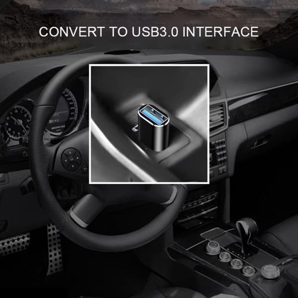 USB C till USB 3.0-adapter, 2-pack, Typ C hane till USB hona OTG, 5 Gbps, för MacBook Pro/Air