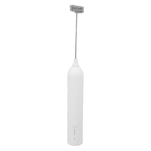 Mini Handhållen Elektrisk Äggvisp, Sladdlös Mjölkskummare, Vit, Multifunktionell Blender Visp