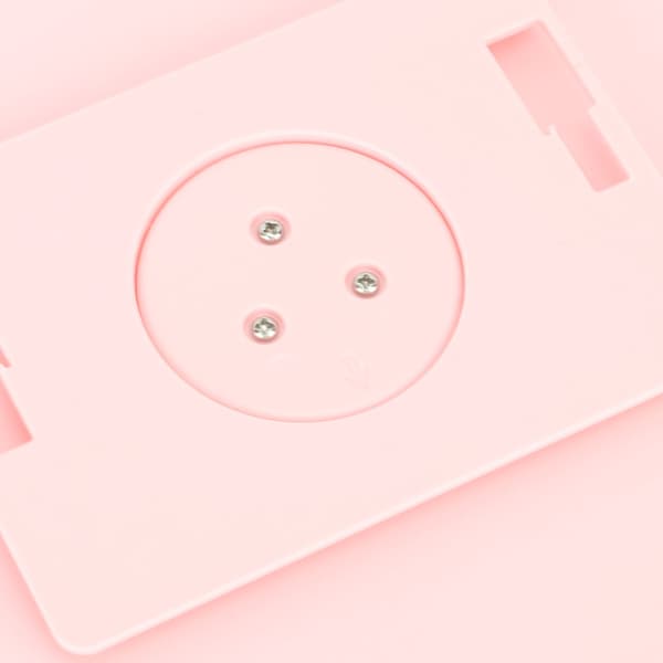 Vattentät duschtelefonhållare, rosa, roterbar imfri, handsfree, badrumstablettfodral