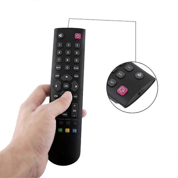 Erstatningsfjernkontroll for Universal Remote Control RC3000E01 RC3000E02 08-RC3000E-RM201AA -925 Black