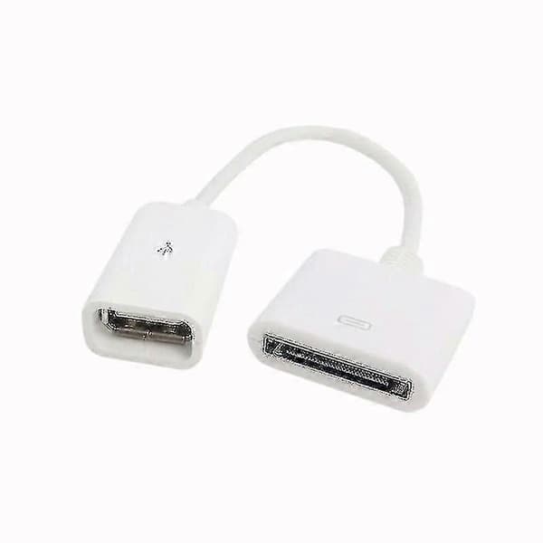 Sort 30-bens hun til USB 2.0 hun kort kabel 10 cm til data- og opladningsdock