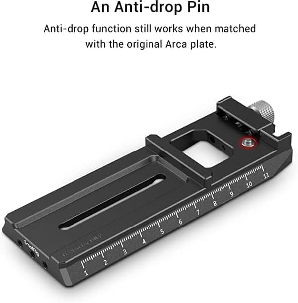 Sort Quick Release Pladeadapter til DSLR-kamera