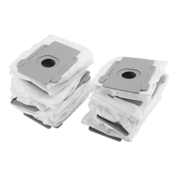 10-pack dammsugarpåsar för I7 I7+/Plus S9+ (9550) Clean Base automatiska smutspåsar White  Gray