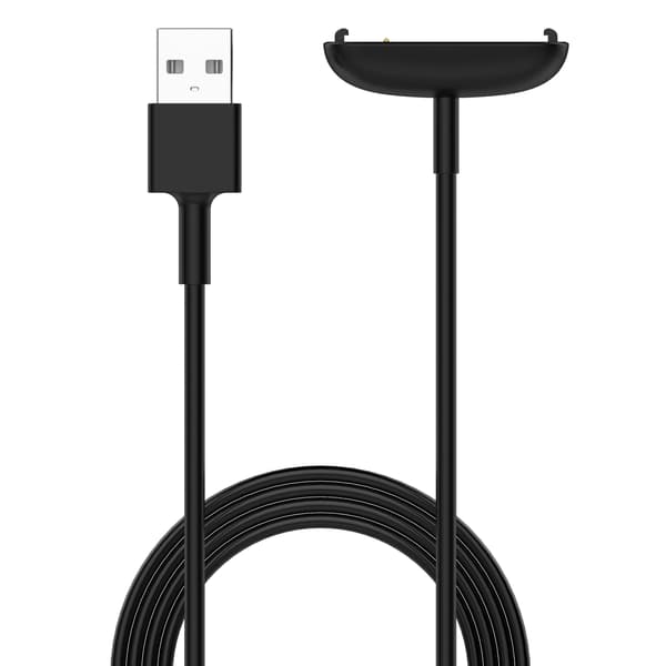 Fitbit Inspire 3 ladekabel, hurtiglading, svart, 1m, kompakt bærbar