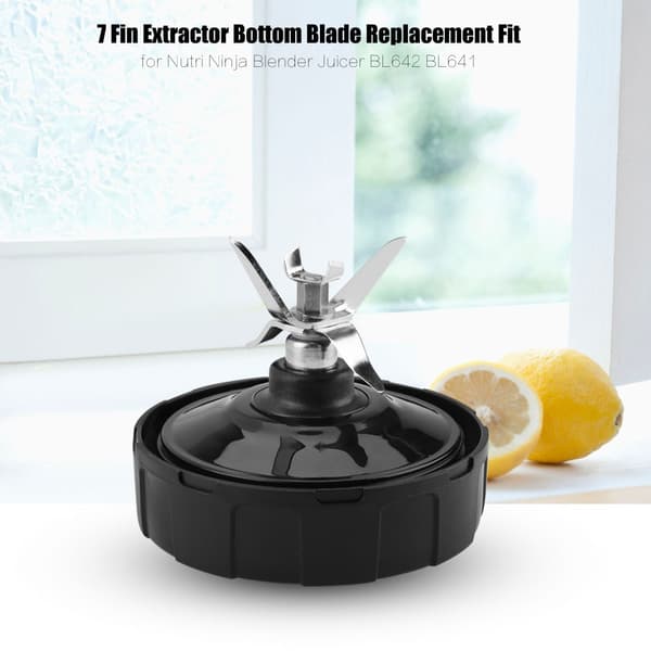 7-finnet udtrækkerbundbladserstatning kompatibel med Nutri Ninja Blender BL642 BL641