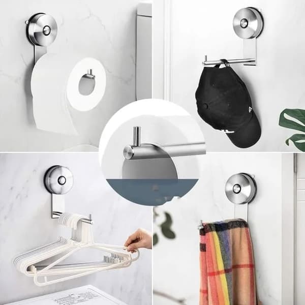 Sugekop toiletpapirholder, vægmonteret, ingen boring, rustfrit stål, rustfri