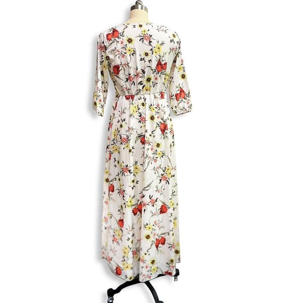 Naisten kesäkukkainen ylisuuri mekko WHITE S