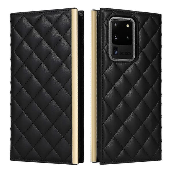 Ny Crossbody Läderfodral för Samsung Galaxy S20 Ultra Black