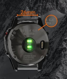 Nylon urrem til Garmin Descent MK3i, sort, 26mm, åndbar justerbar rem