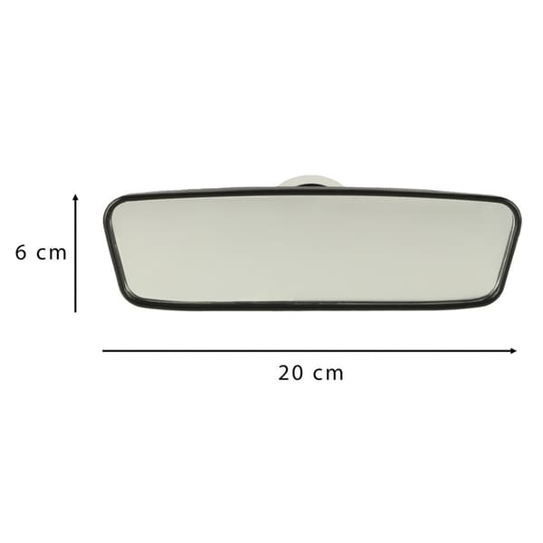 Vidvinkel bakspeil med sugekopp, 20 cm, justerbart, ABS-plast, for bil