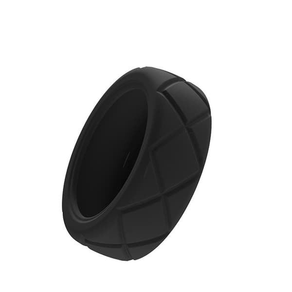 Silikone Ringbeskytter til Oura Ring Gen 3, Gennemsigtig, Sort, Størrelse S, Ridsefast