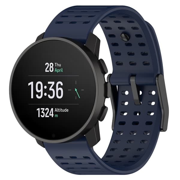 Silikone urrem til Suunto Vertical 9 Peak-serien, mørkeblå, sport DarkBlue