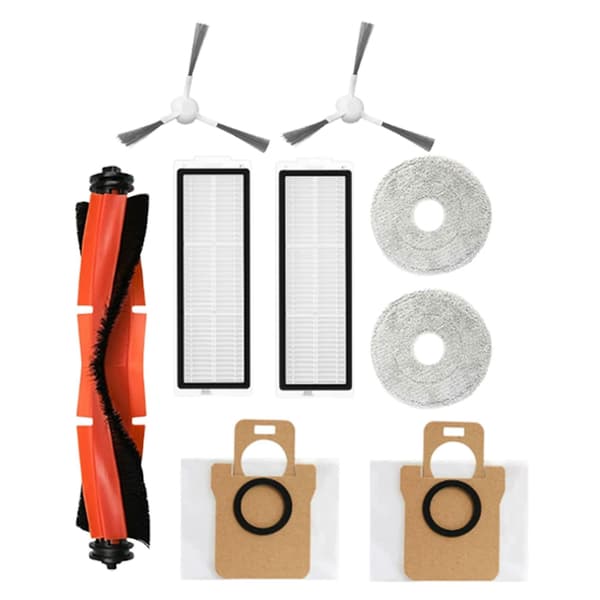 Xiaomi Mijia M30 Fejerobot Tilbehørssæt, 1 Hovedbørste 2 Sidebørster 2 Filtre 2 Klude 2 Støvposer