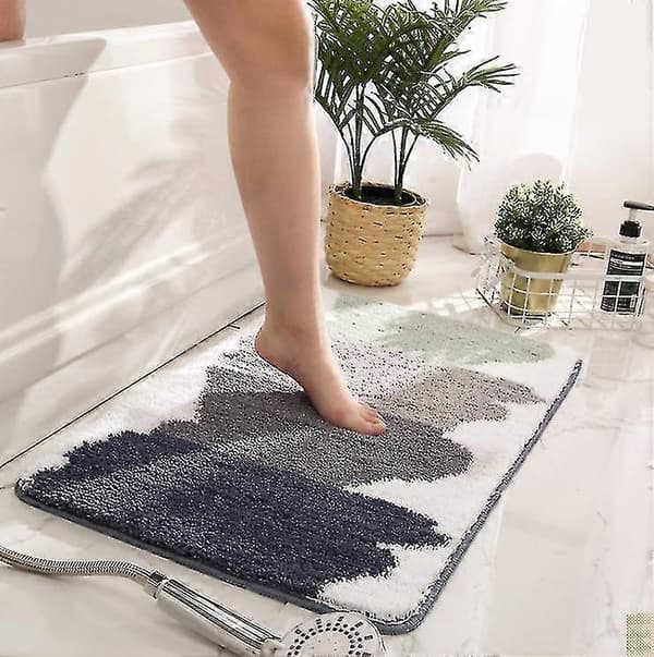 50 * 80 cm absorberende skridsikker fodmåtte til badeværelset, B