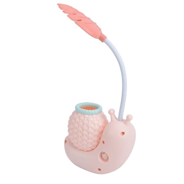 LED Skrivebordslampe, USB-lading, Snegle-dyr Øyebeskyttelse, Justerbar Vinkel, Hvitt Lys