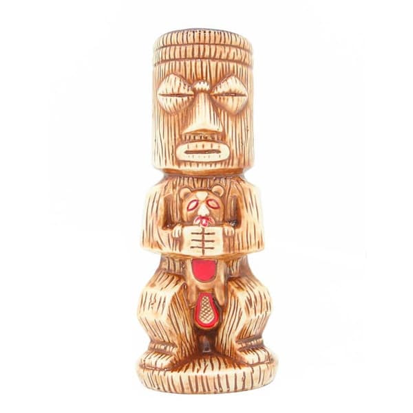 Tiki Keramikkrus 50cl, Håndglasert, Tropisk Cocktailkopp, Samleobjekt