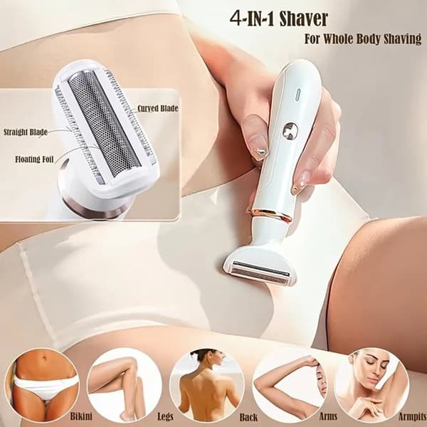 4-i-1 Hårfjerningsapparat til Kvinder, Intim Epilator, Hjemmebrug