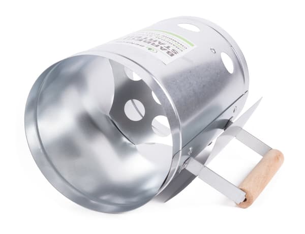 Tennrør for kullgrill, Ø17 x 27 cm, tilbehør til kullgrill, BBQ-tennrør