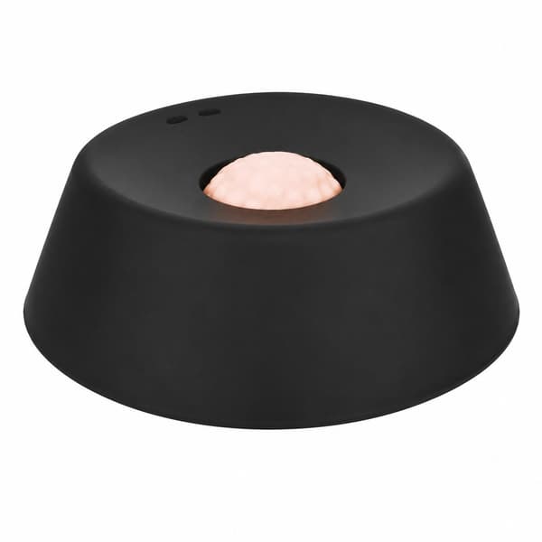 Kæledyrs langsom slikkeskål med rullende bold, skridsikker base, plastik, sort, til hunde