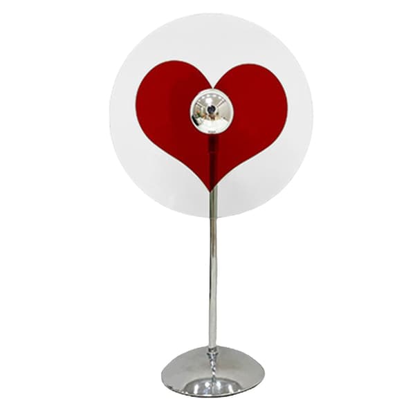 Hjerteformet projeksjonsbordlampe, 4W, varmt lys, 360° roterbar, dekorativ stemning