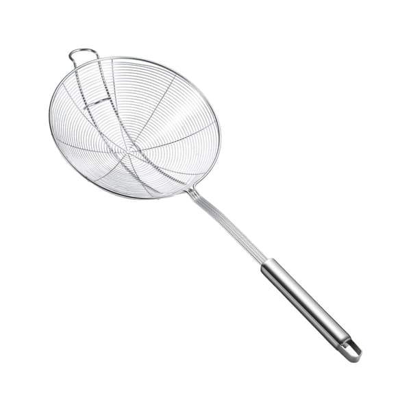 Si i rustfrit stål, 14 cm, dobbeltkrog, til dumplings, nudler, hot pot