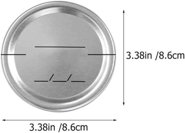 30 stk. 86 mm blikforseglingslåg til syltetøjsglas med bred mund, kompatible med Mason Jars, tilbehør til konservering