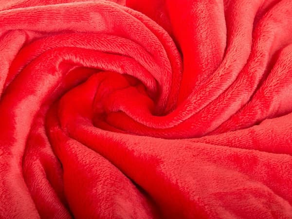 Brukbart teppe med ermer, rød, 200x140 cm, myk polyester, koselig for hjemmet Red