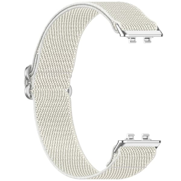 Nylon vævet urrem kompatibel med Huawei Band 11/11 Pro/NFC, stålkugle, beige, elastisk Beige