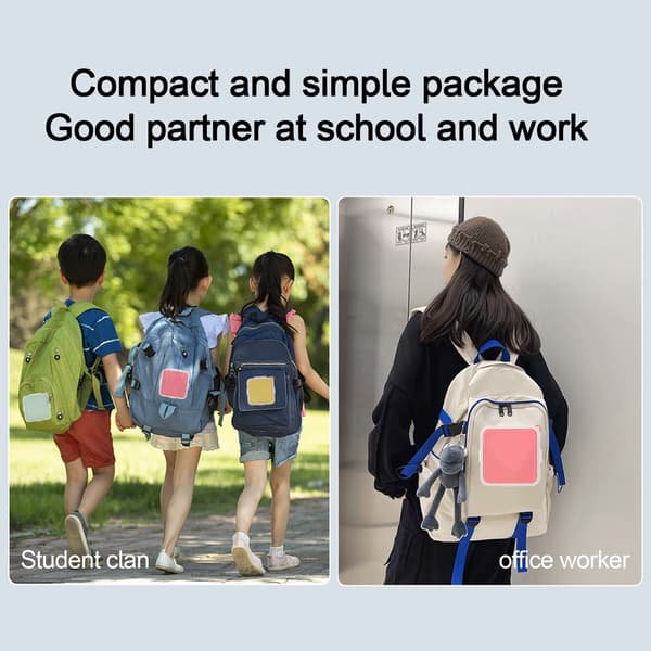 Bærbar Pizza Sandwich Matboks, Blå, Utendørs Piknik Bento for Barn, 16oz