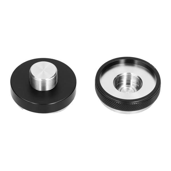 53 mm kaffetamper, dubbelhuvudutjämnare, 2-lagers justerbart djup, handtamper 58mm