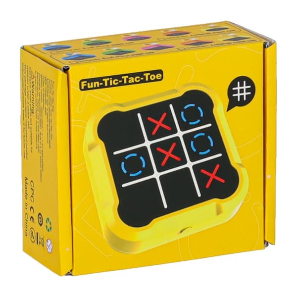 Elektronisk Tic Tac Toe-spil, 4-i-1, Blå, Pædagogisk Hukommelses- og Refleksspil til Børn Blue