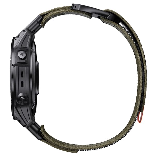 26mm vävt nylonarmband för Garmin, snabbfäste, grön