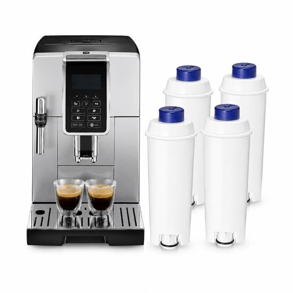 Kaffe vannfilter erstatning kompatibel med Delonghi Dlsc002, aktivert karbon, hvit