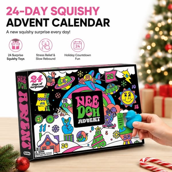 Jule-adventskalender med 24 squishy-figurer, langsomt voksende stresslegetøj Ghost 13-Pack