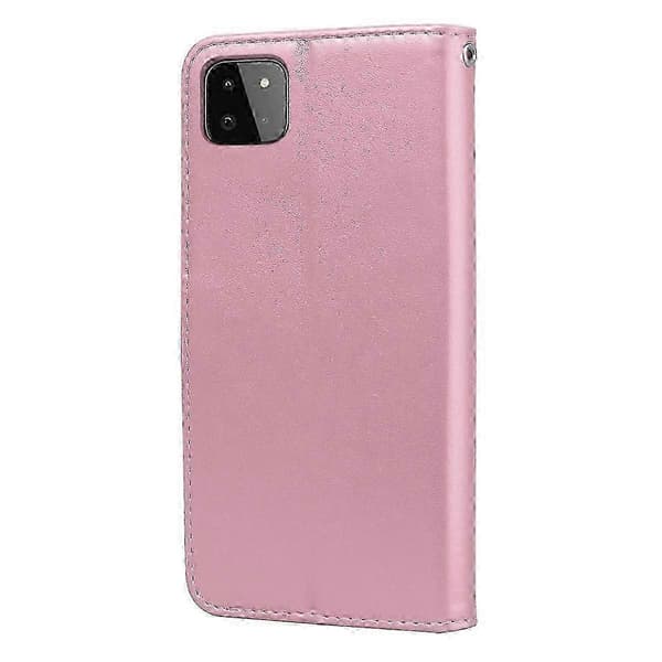 Rose-preget telefondeksel i lær til Samsung Galaxy A22 5G
