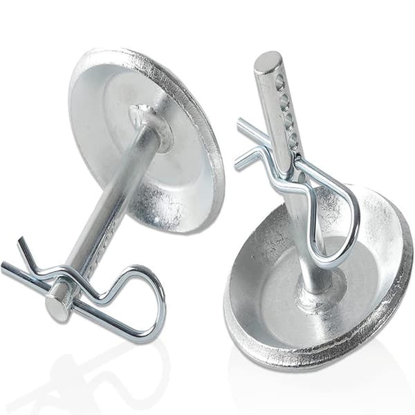 Justerbar snöplogssko-kit, universell passform för ATV UTV, rostfritt stål, silver