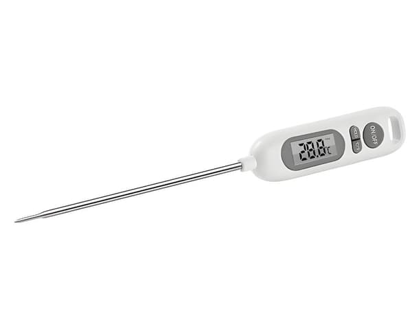 Digitalt køkkentermometer med probe, LCD-display, vandtæt, -50°C til 300°C